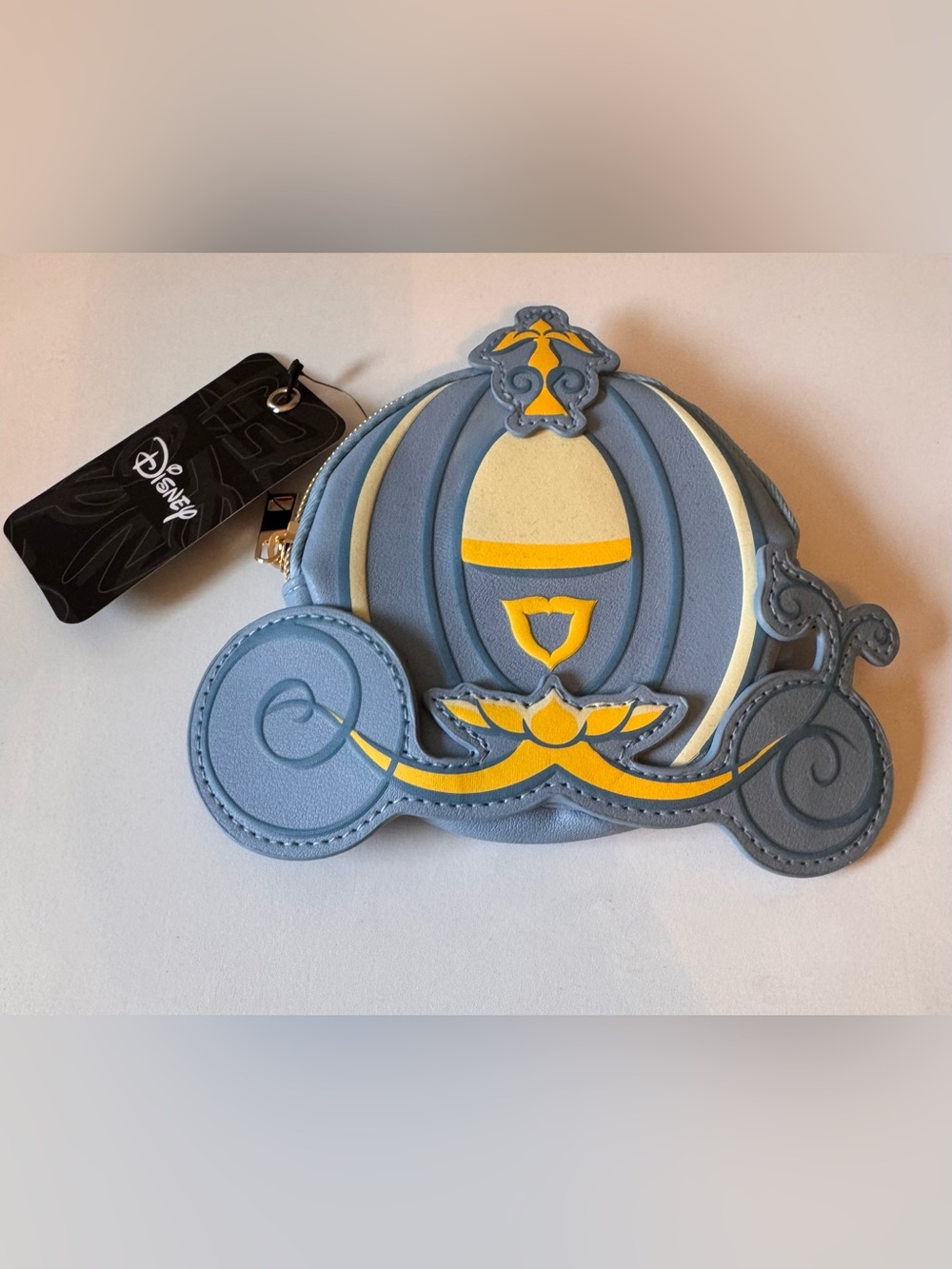 Disney Cinderella Pumpkin Coach Coin Purse - Light Blue & Yellow